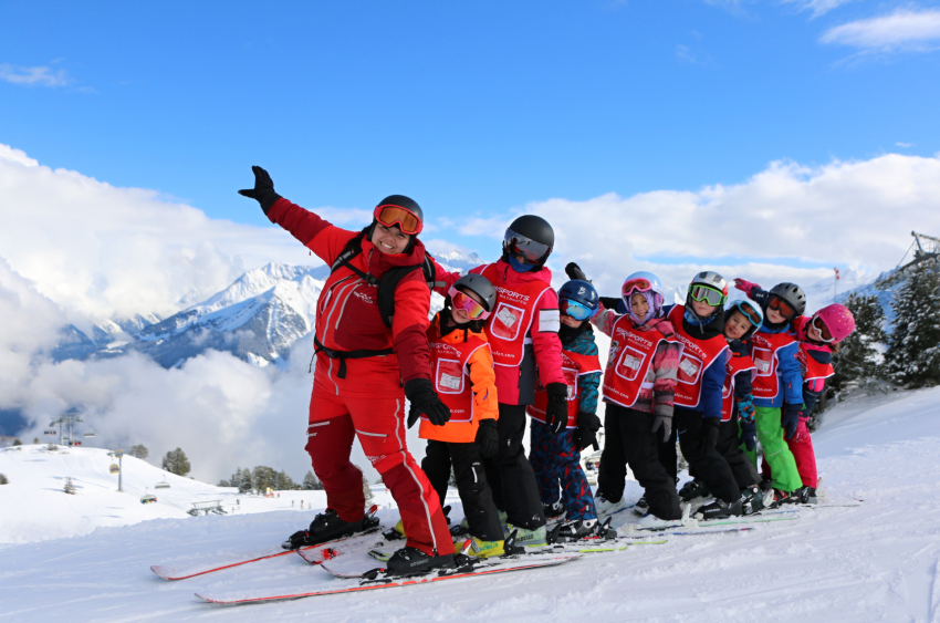 skischool Mayrhofen groepsles kinderen