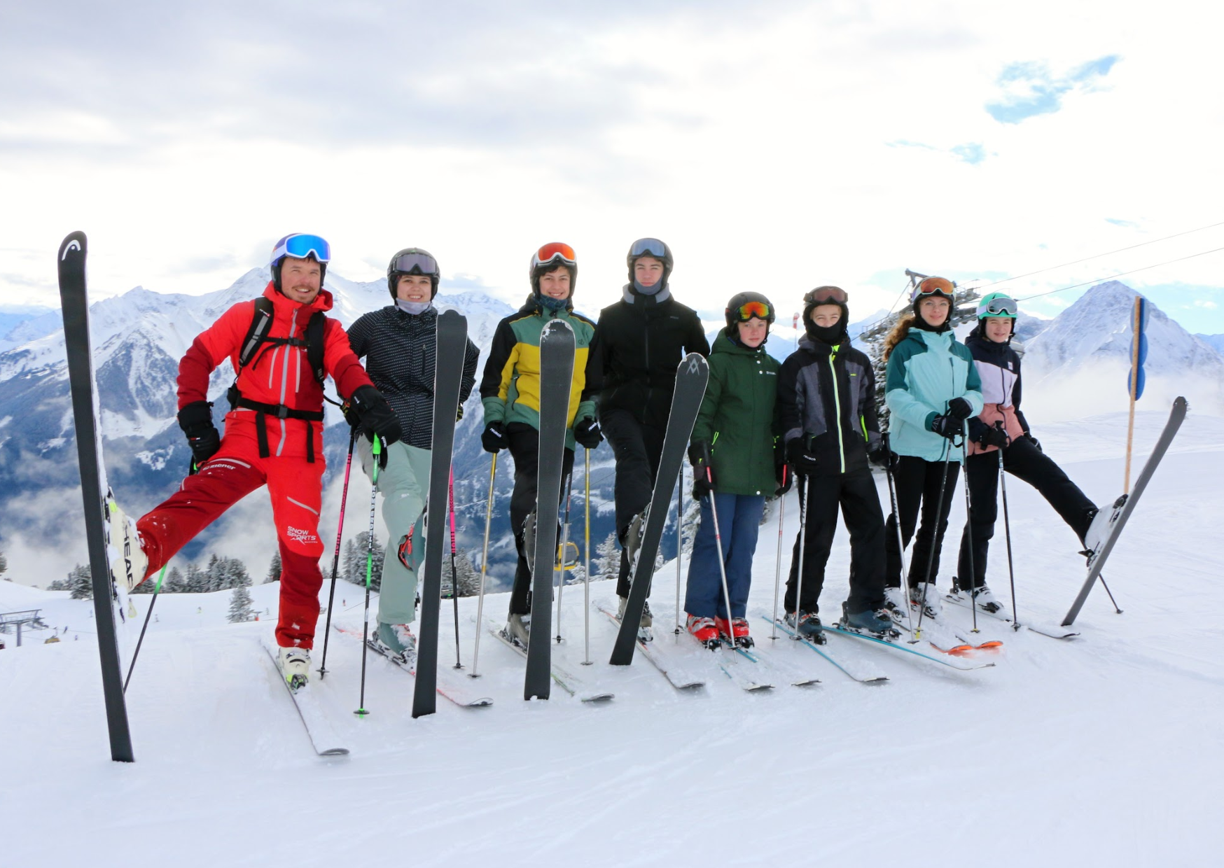 Groepsles Teens skiles kinderen