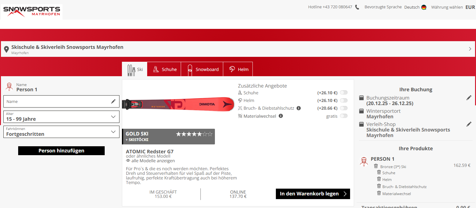 Skiverhuur Mayrhofen