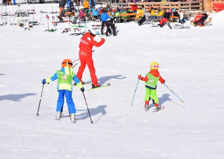 Gruppelektion Børn Skiles Kinderen Skischool Mayrhofen
