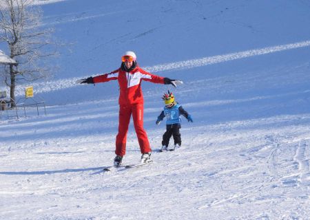 Gruppelektion Børn Skiles Kinderen Skischool Mayrhofen