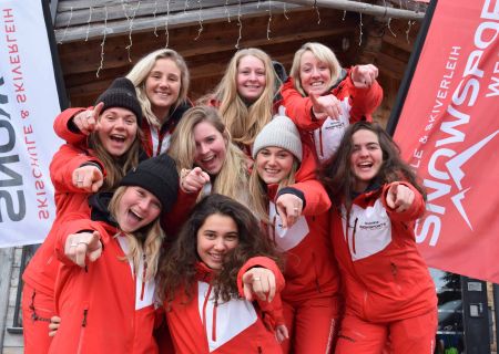 Gruppelektion Børn Skiles Kinderen Skischool Mayrhofen